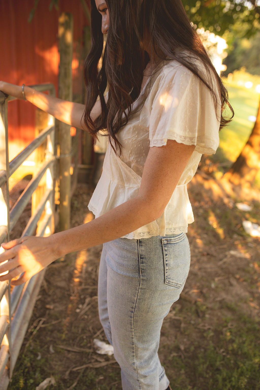 GARCELLE: HEIRLOOM ORGANIC COTTON WRAP TOP