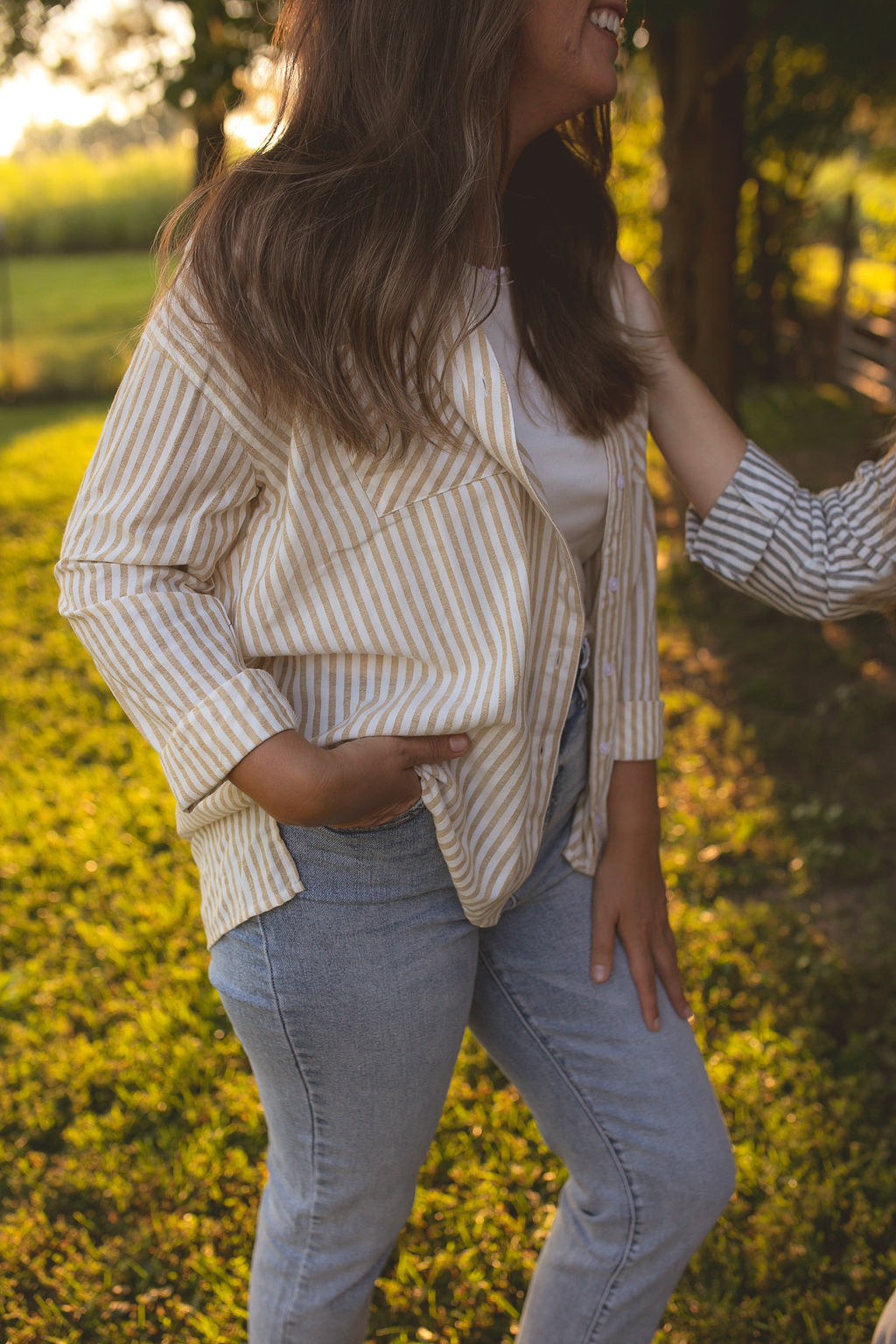 DIANE: CLASSIC STRIPED BUTTON DOWN