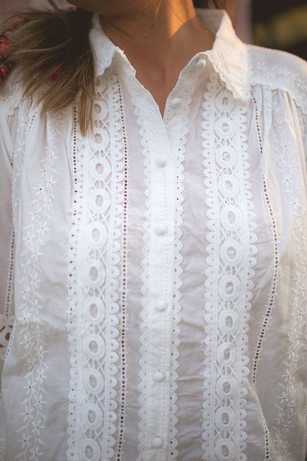 SONYA: EYELET BLOUSE