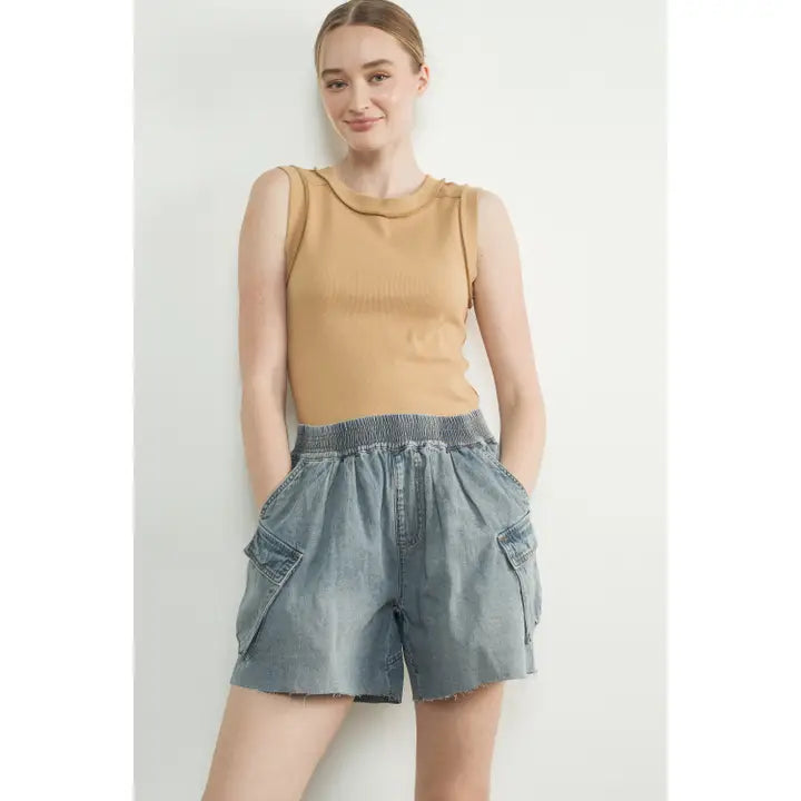 Ribbed Inside Out Tank