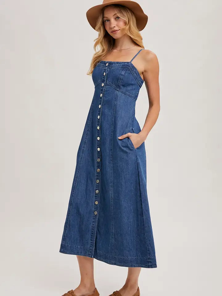 SAVANNAH: DENIM DRESS