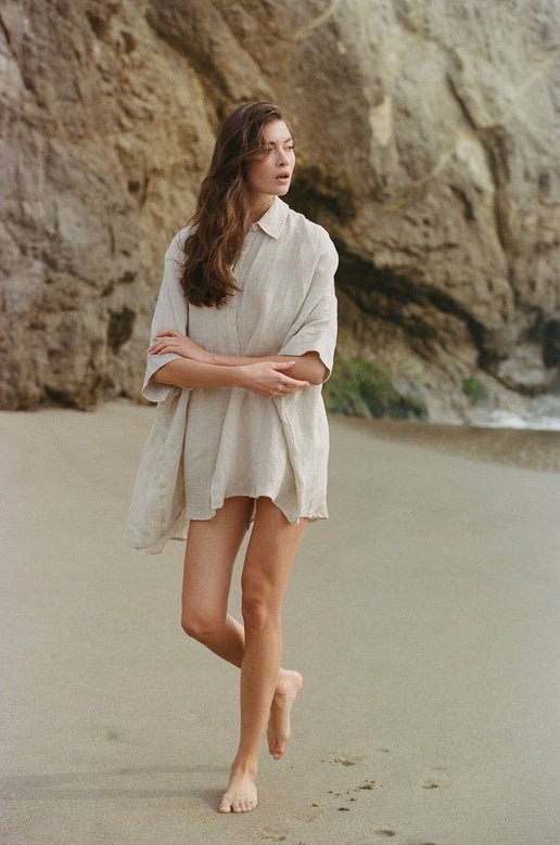 TRINA: HEIRLOOM LINEN TOP
