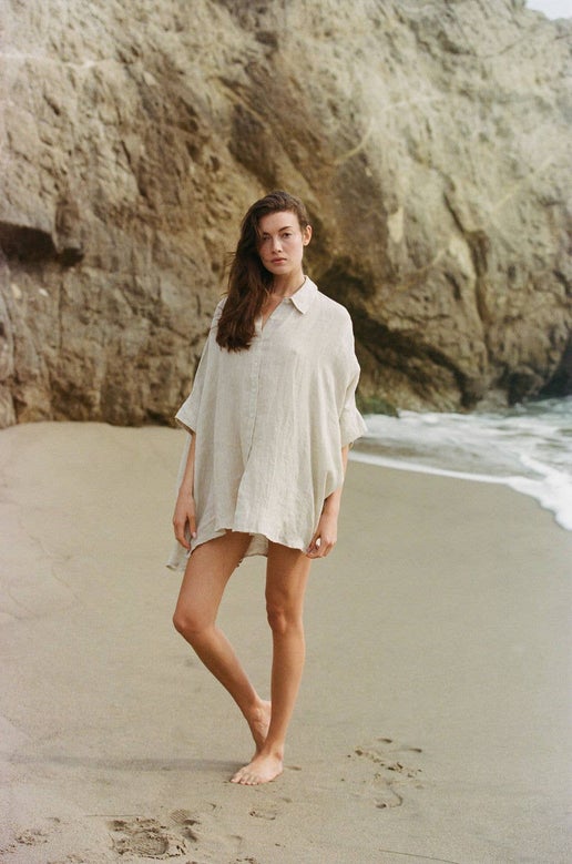 TRINA: HEIRLOOM LINEN TOP