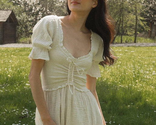 BLYTHE: HEIRLOOM ORGANIC GAUZE DRESS