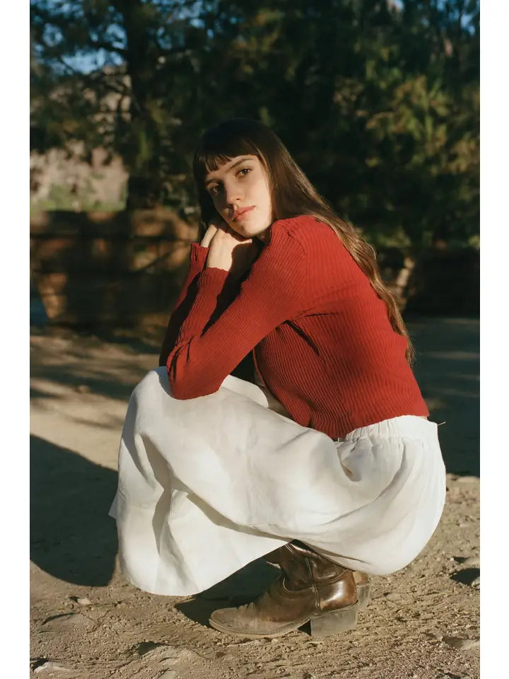 MEG: HEIRLOOM LINEN SKIRT