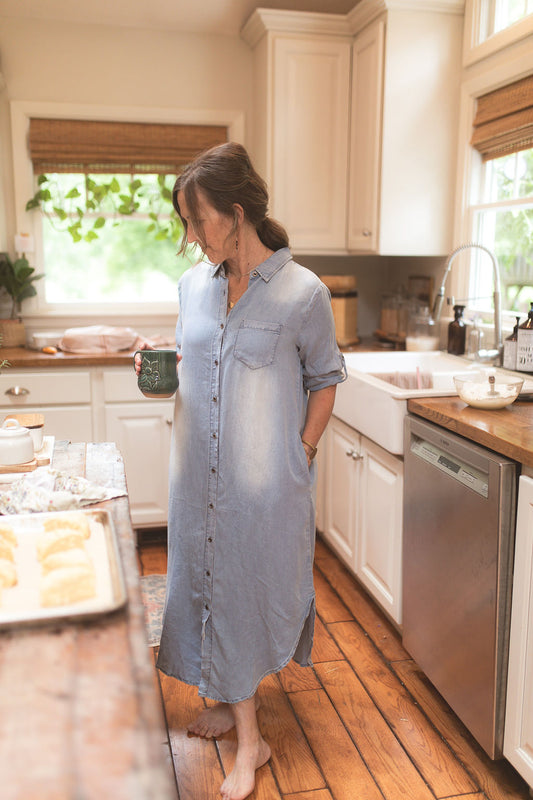 MARIE: DENIM DRESS