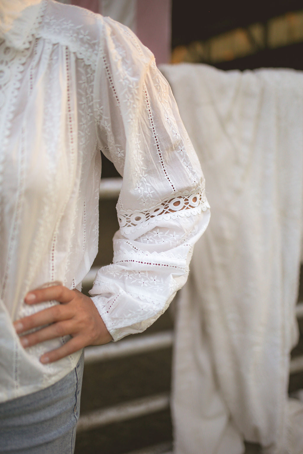 SONYA: EYELET BLOUSE