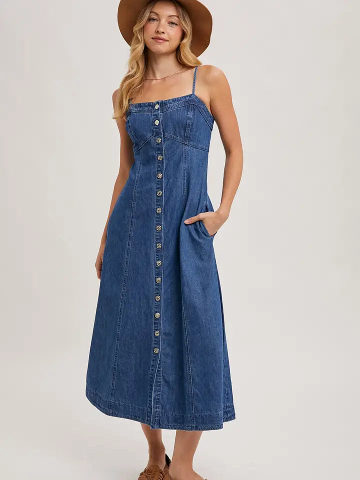 SAVANNAH:  DENIM DRESS