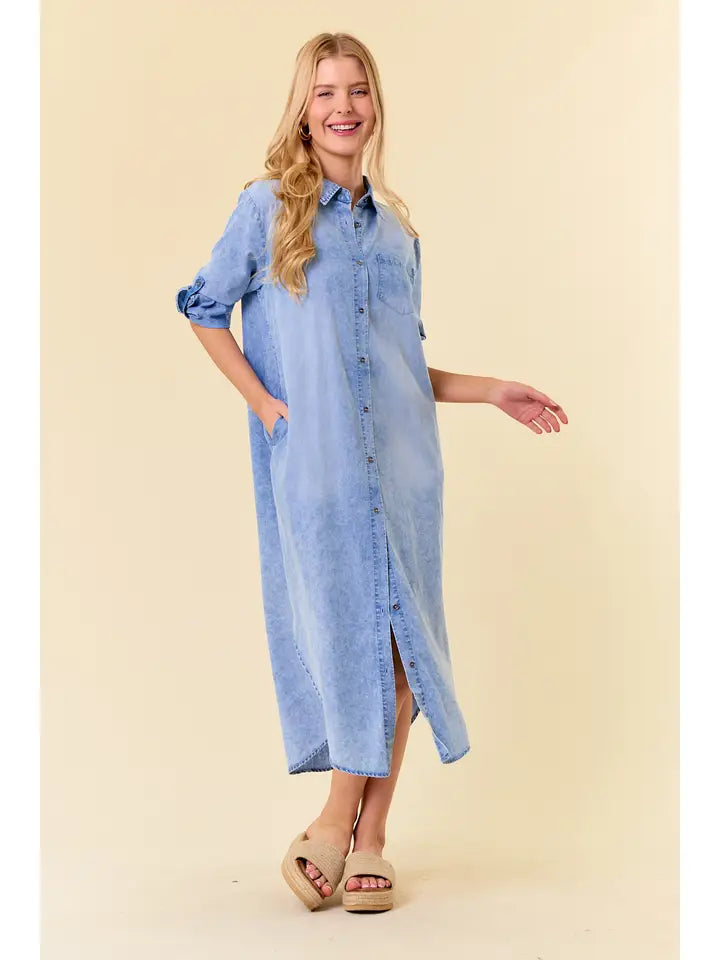 MARIE: DENIM DRESS