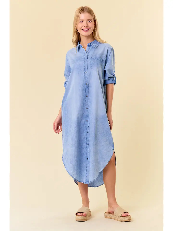 MARIE: DENIM DRESS