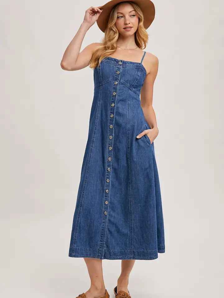 SAVANNAH:  DENIM DRESS