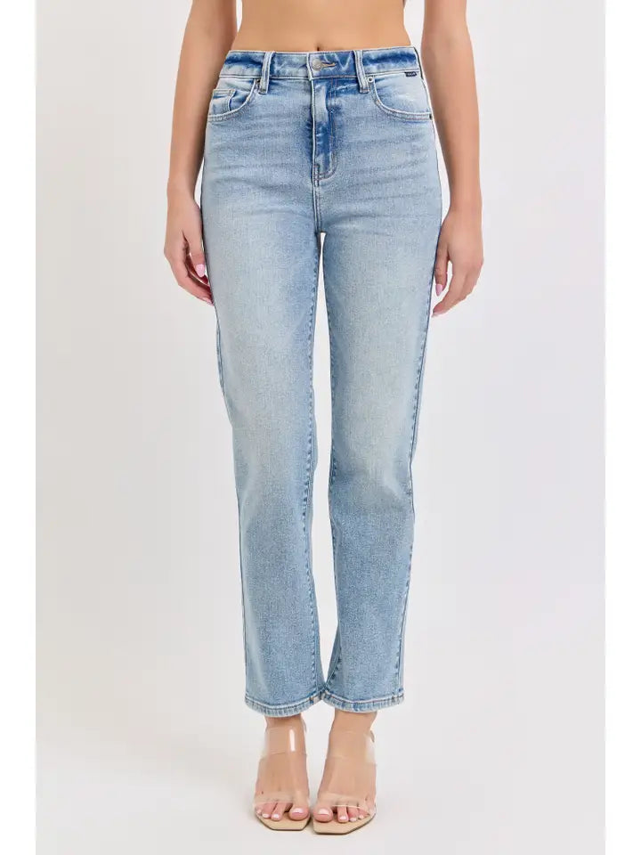 HENSELY: STRAIGHT STRETCH JEANS