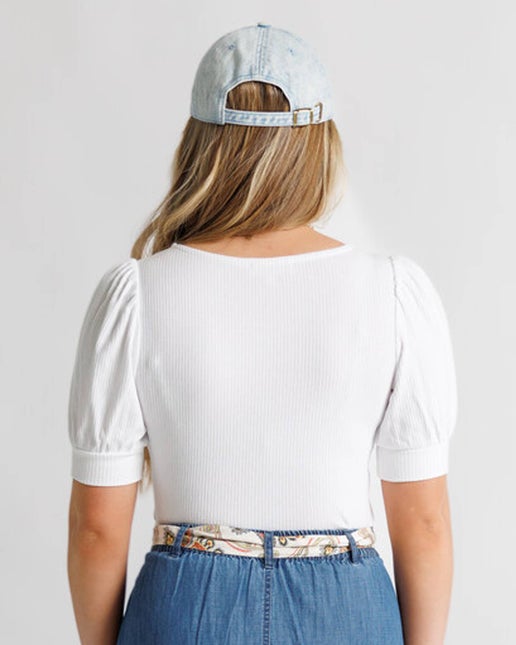 SUSAN: RIBBED TEE