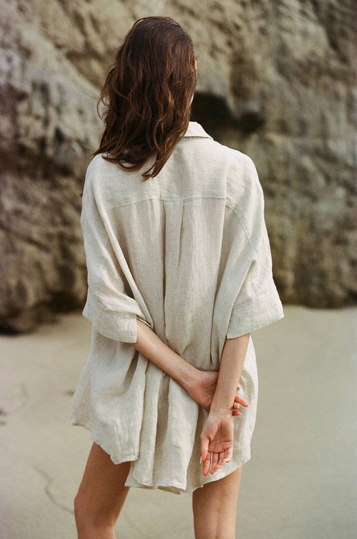 TRINA: HEIRLOOM LINEN TOP