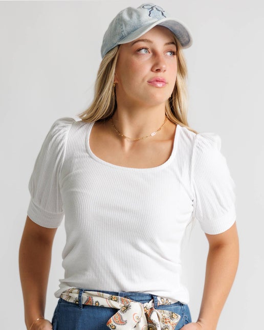 SUSAN: RIBBED TEE