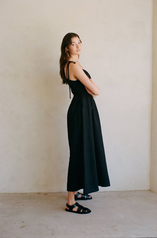NOVELLA: HEIRLOOM LINEN DRESS