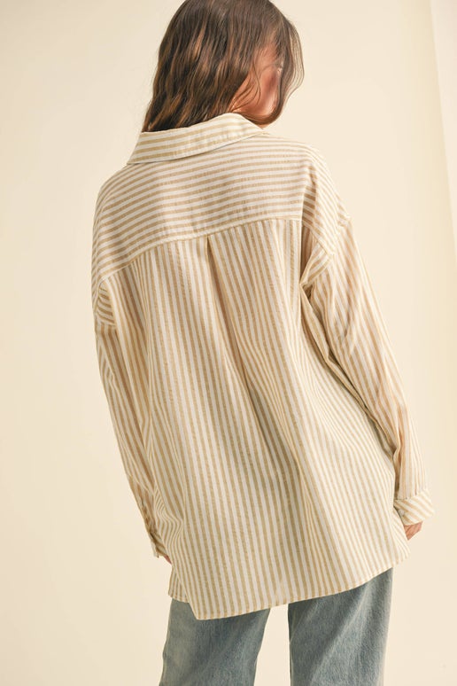 DIANE: CLASSIC STRIPED BUTTON DOWN