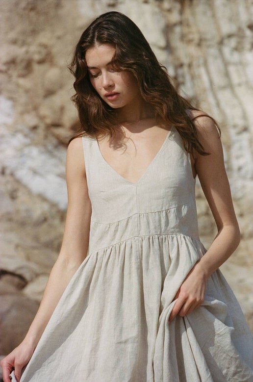 ELEONIE: HEIRLOOM LINEN DRESS