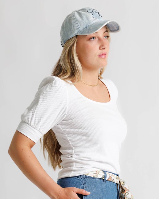 SUSAN: RIBBED TEE