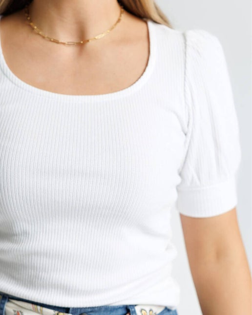SUSAN: RIBBED TEE